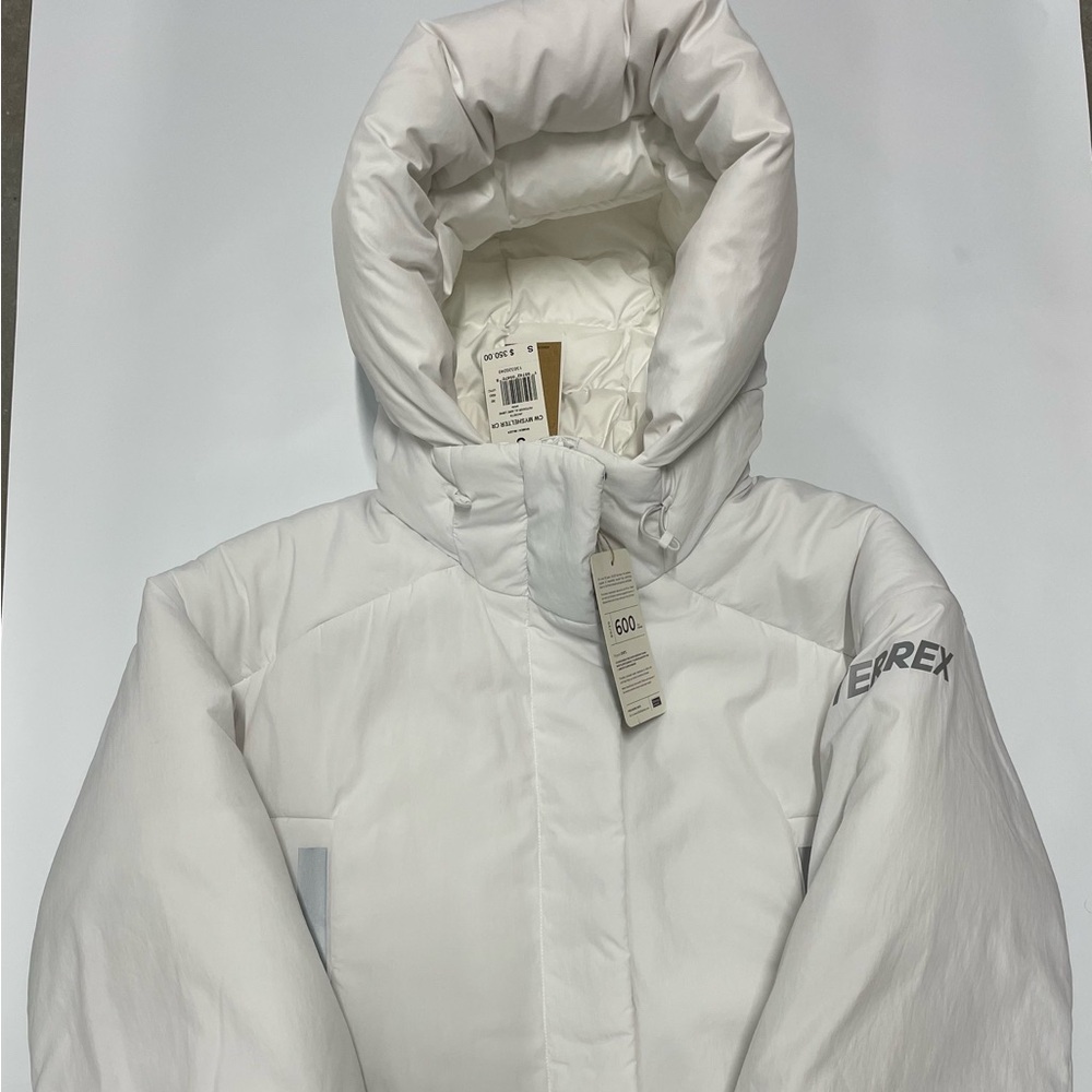ADIDAS TERREX MYSHELTER COLD.RDY Insulated White Puffer Jacket Women S HG6036